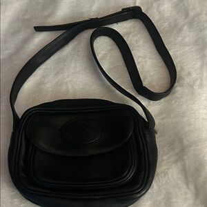 Chic Black Leather Crossbody Bag